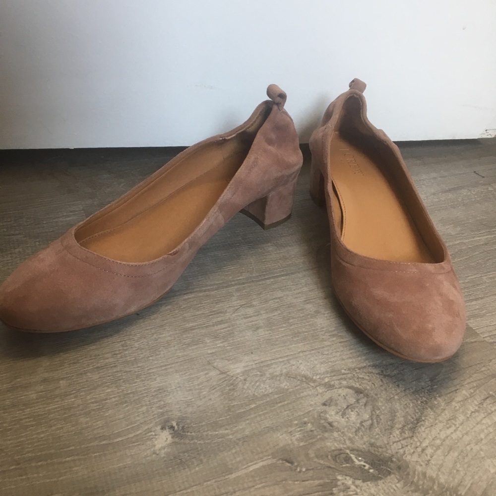 Jcrew suede heels